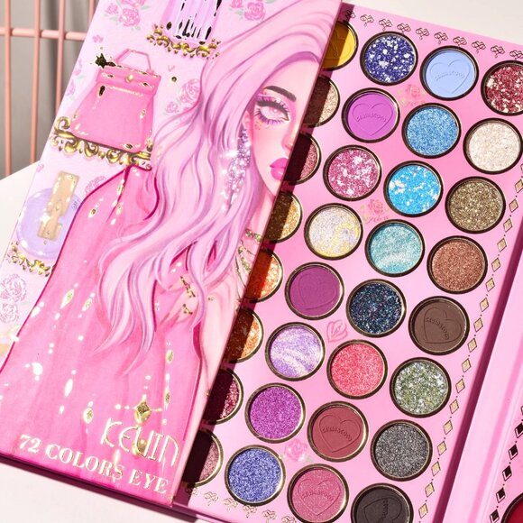 ✨ Dazzling Kevin & Coco 72 Color Fashion Nova Girl Palette ✨ Perfect Gift 4 Xmas - Picture 8 of 9